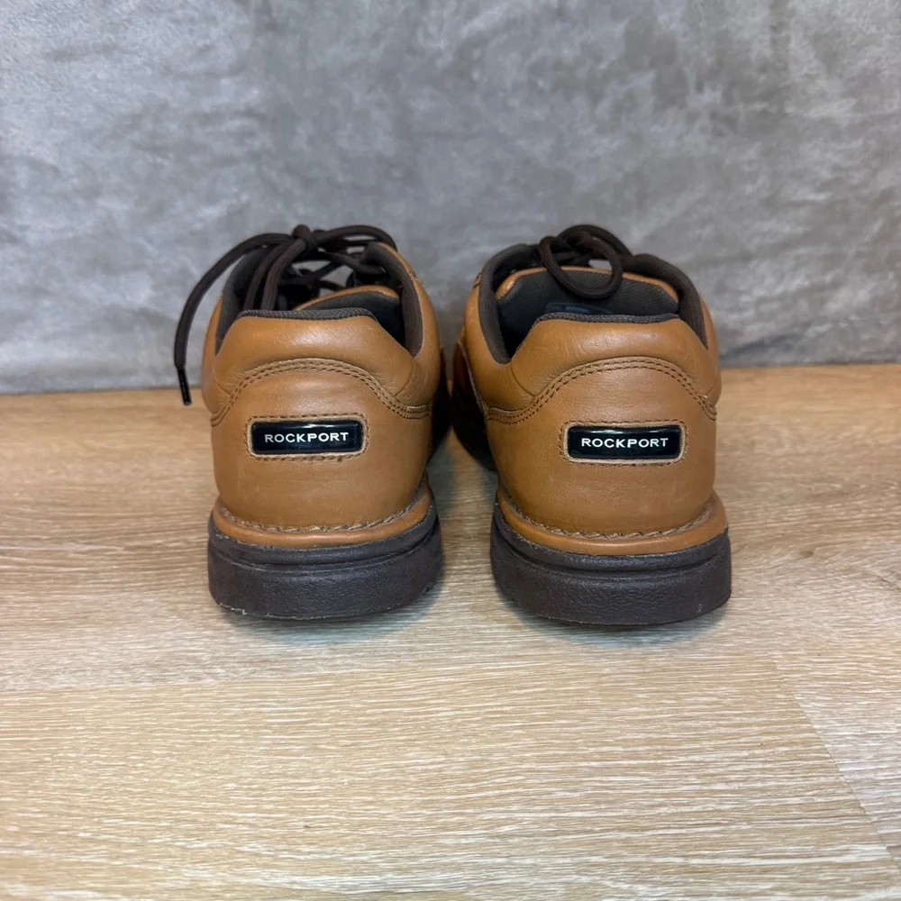 Rockport Eureka Men’s Brown Comfort Supportive Lave Up Walking Shoes Size 10